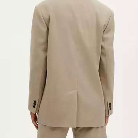 Women’s Coach Blazer oversized XL 25 inches armpits tan signature NWT - Picture 2 of 13